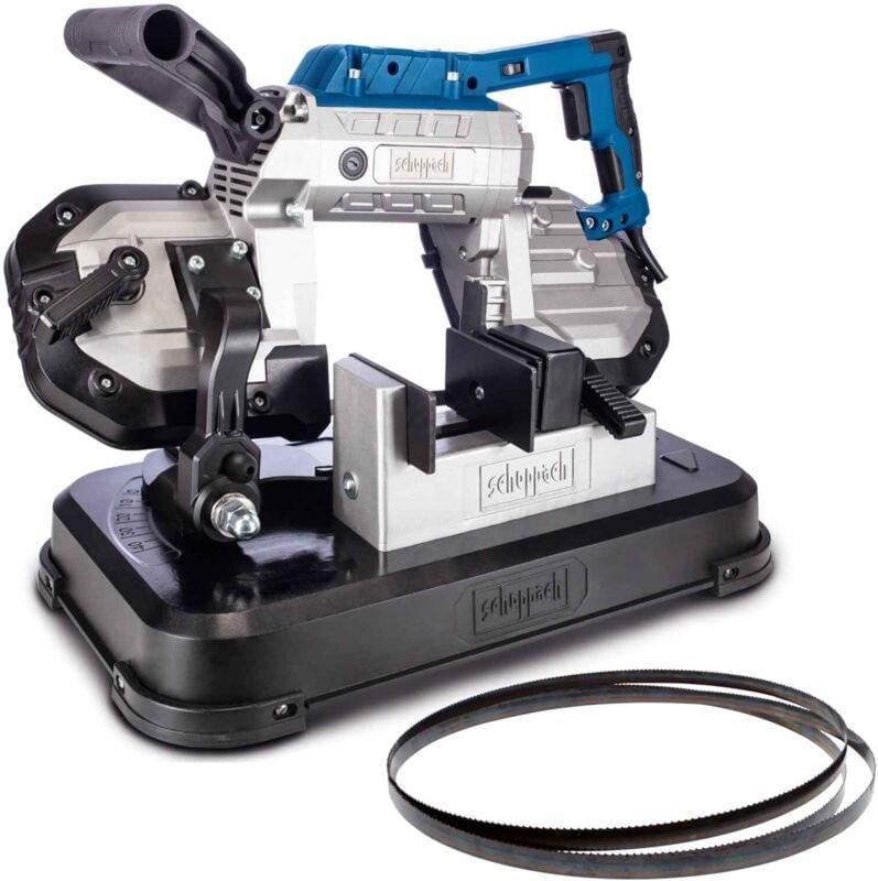 Scheppach - Metallbandsäge MBS1200 1200W 127mm Schnitthöhe Vario-Speed mit Arbeitstisch & led