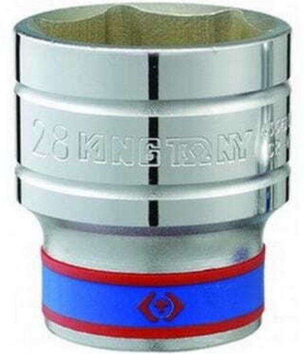 KING TONY KURZER STECKSCHLÜSSEL 1/2" 8mm x 38mm 6-WINKEL CHROM
