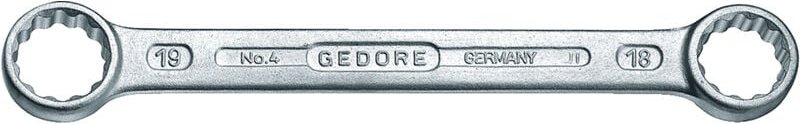 Doppelringschlüssel gerade UD-Profil 17x19mm, 4 17X19, 6054760 - Gedore