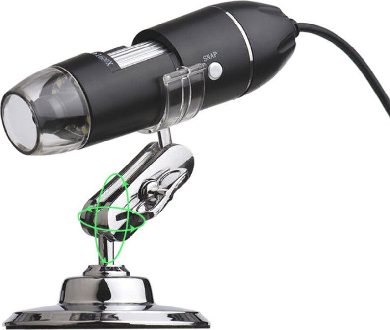 Mini microscopio elettronico USB portatile 1600X, lente d'ingrandimento digitale tascabile per laptop e computer desktop...