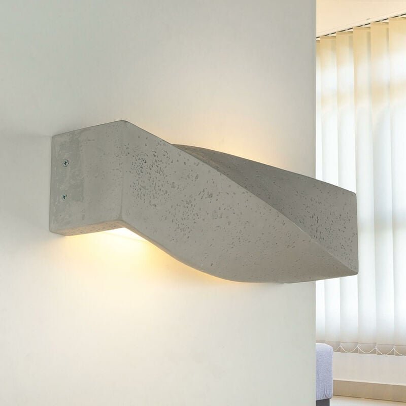 Betonlampe Wand Up Down Modern Wohnzimmer Flur 2x E27