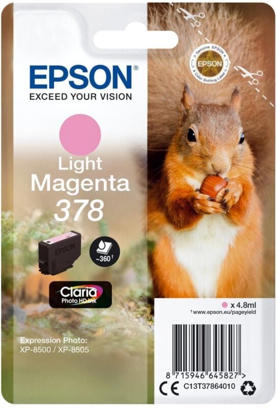 Epson Squirrel C13T37864020 Druckerpatrone 1 Stück(e) Original Standardertrag Helle Magenta