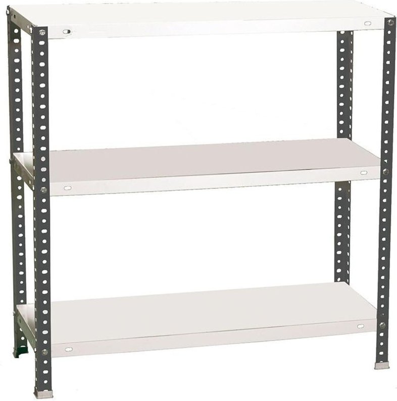 Simonrack Metallregal anthrazit und weiß 3 Ebenen