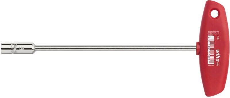 Thumbnail - Steckschlüssel mit Quergriff Sechskant glanzvernickelt 7,0 mm (00969) - Wiha