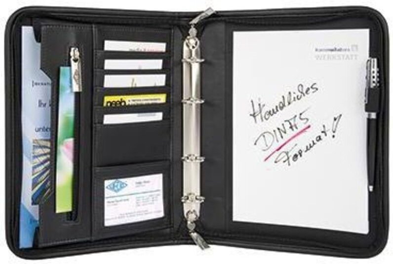 Wedo - Konferenzmappe ® elegance 26,3 x 21 x 4 cm (b x h x t) Kunstleder/Nylon schwarz