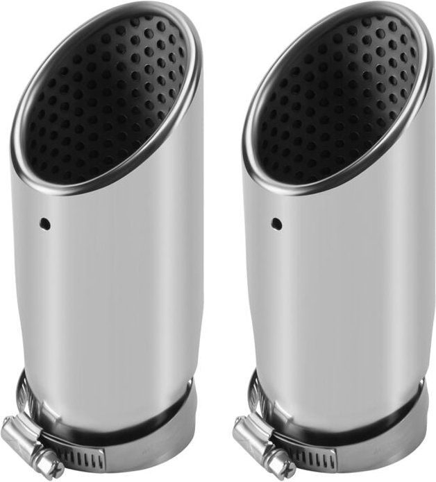 2 StüCke für C180 Auto Auspuff Spitze Edelstahl Rohr Chrom GeäNdert Heck Hals Liner ZubehöR