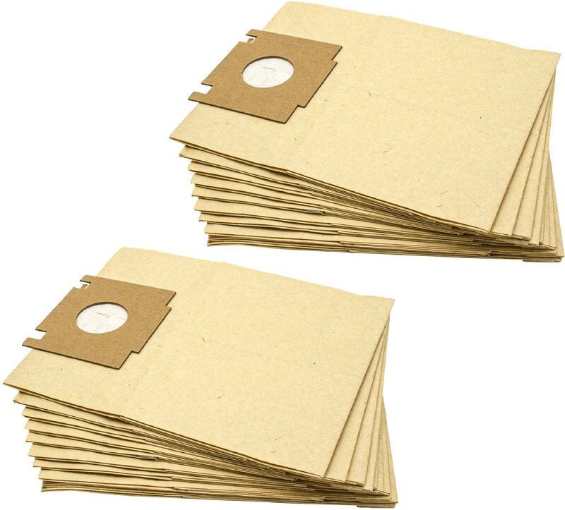 20x Staubsaugerbeutel kompatibel mit Rowenta ro 323 Artec 1, ro 330 Artec Staubsauger - Papier, 23cm x 18cm, Sandfarben ...