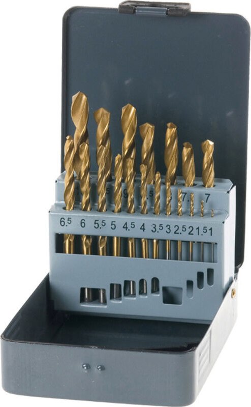 KWB - 421856 hss Metall-Spiralbohrer-Set 19teilig din 338 Zylinderschaft 19 St.