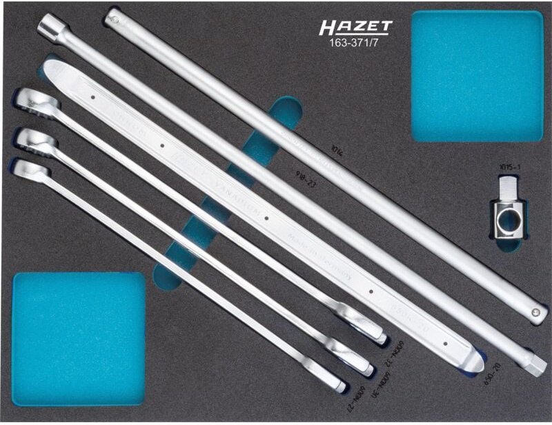 HAZET Werkzeug-Satz 163-371/7 Außen-Doppel-Sechskant-Tractionsprofil, Außen-Se
