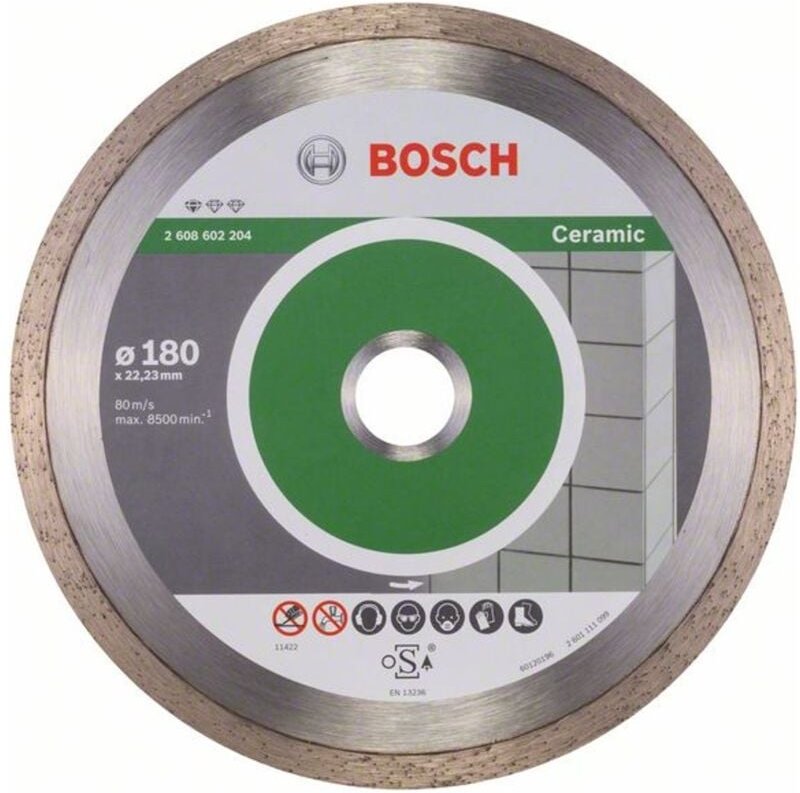 Thumbnail - Bosch - Diamanttrennscheibe Standard for Ceramic, 180 x 22,23 x 1,6 x 7 mm, 1er-Pack