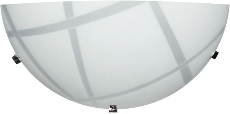 Applikation weiße Glasplatte Chrom Haken 30x10xh.15 cm