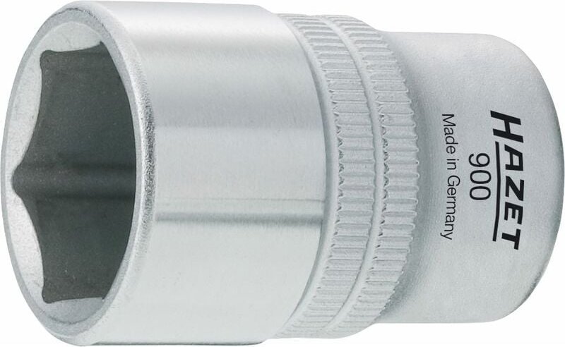 Steckschlüsseleinsatz 900-23 ∙ 1/2 Zoll (12,5 mm) Vierkant hohl ∙ Außen Sechskant-Tractionsprofil ∙ sw 23 mm