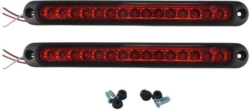 Stücke 10 Zoll 15 led Anhänger Licht Stoppen Drehen Hinten Dritte Bremse Bar Streifen Lkw Boot Heavy Duty Rot