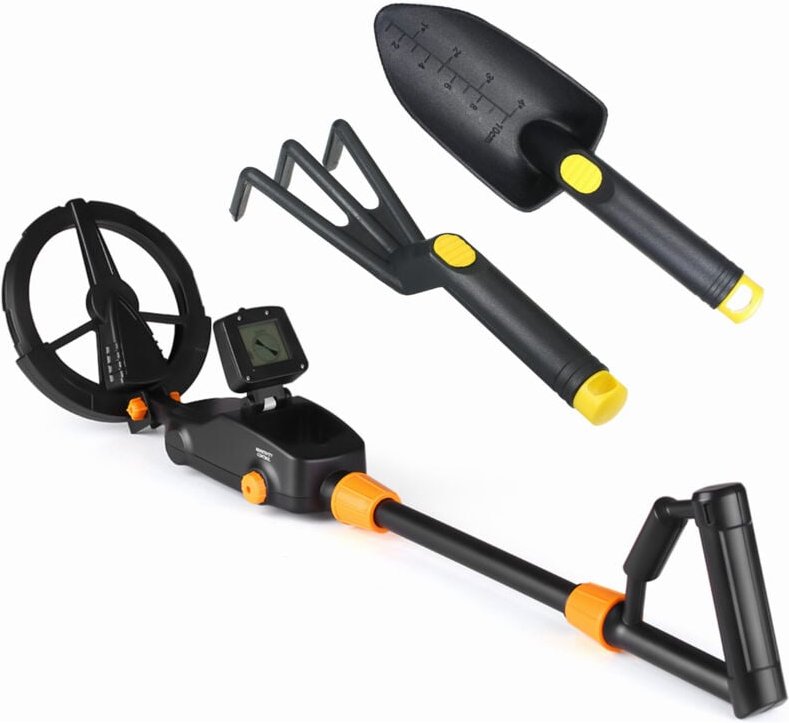 Metalldetektor für Kinder, leichter Metalldetektor mit LCD-Display und Ton, hochempfindlicher Metalldetektor mit wasserd...