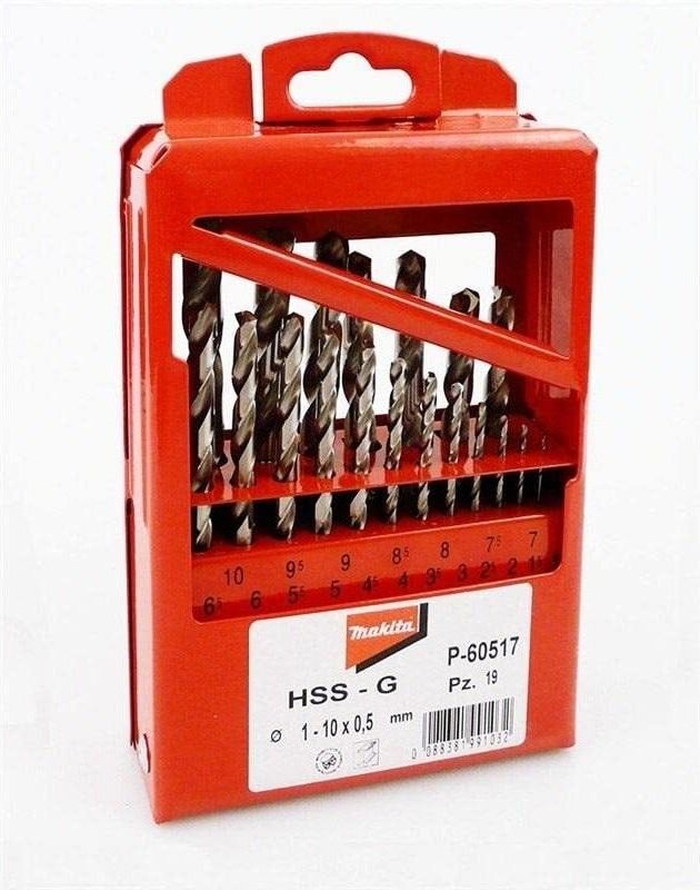 Zubehör - Metallbohrer-Set, 19-tlg. P-60517 - Makita