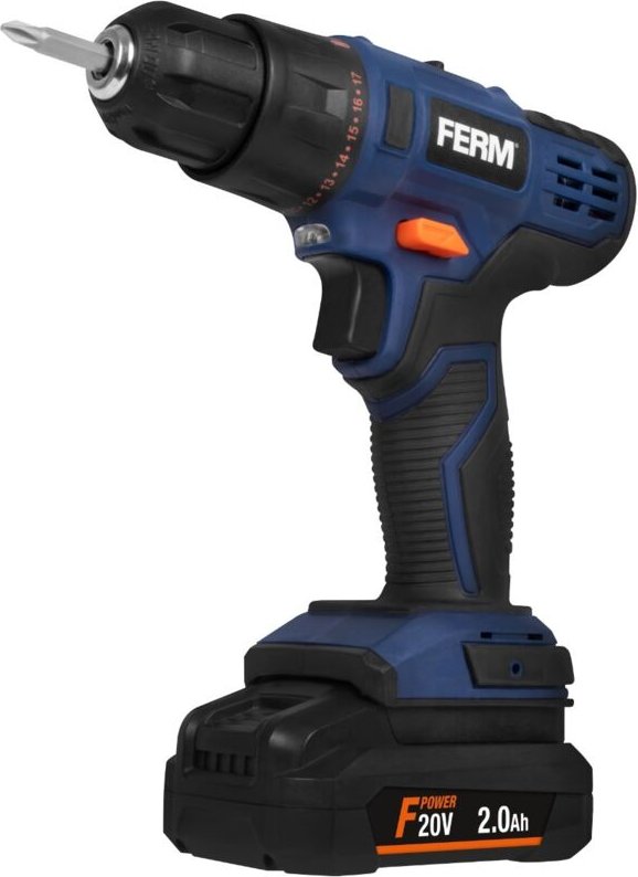 FERM – F-Power – Akku-Bohrmaschine – 20V – Inkl. Koffer mit Akku & Ladegerät
