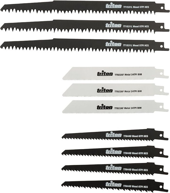 Säbelsägeblätter 150mm und 240mm Satz 10-tlg. - Triton