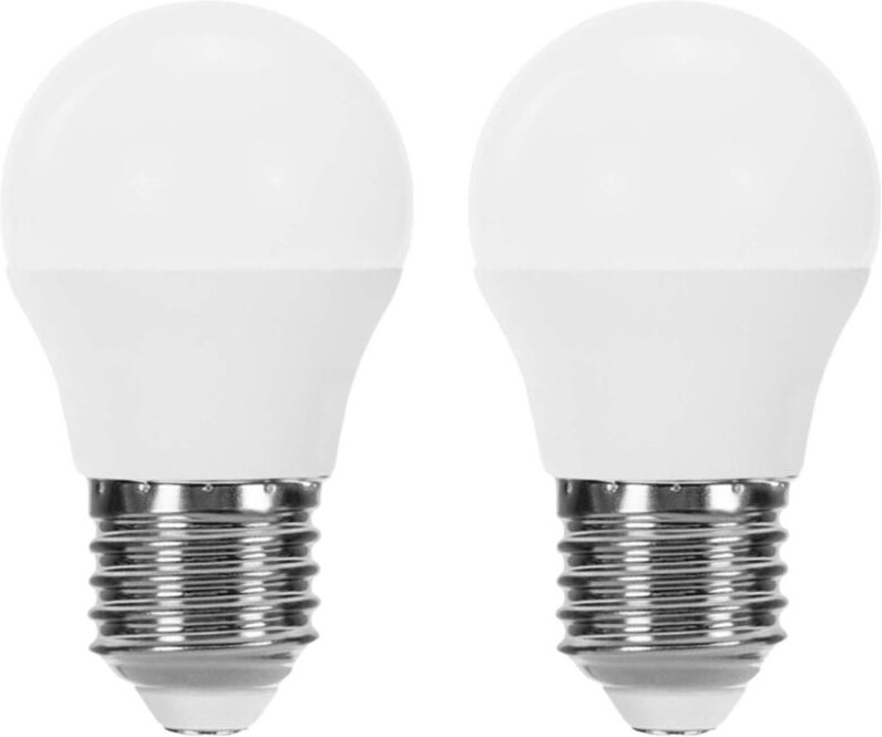 7hsevenon - 2er-Pack E27 6W Äquivalent led Kugellampen, 40W, 470lm, 10000h, 1 Primer Leader