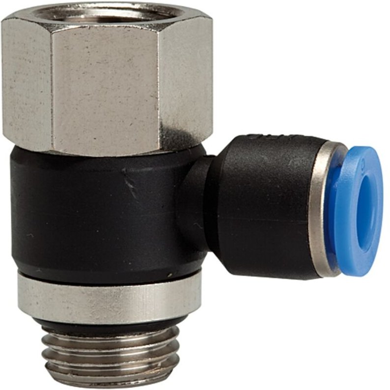 Riegler - L-Steckverschr. »Blaue Serie« drehbar, G3/8 i./a., max.15, ø 6mm