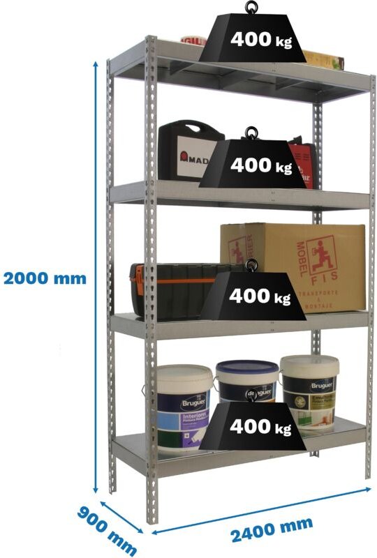 Simonrack SIMONFORTE 2409-4 Metallregal 4 Etagen