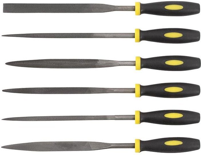 Serie von Feilen fur Stahl 180 mm Fervi 0219