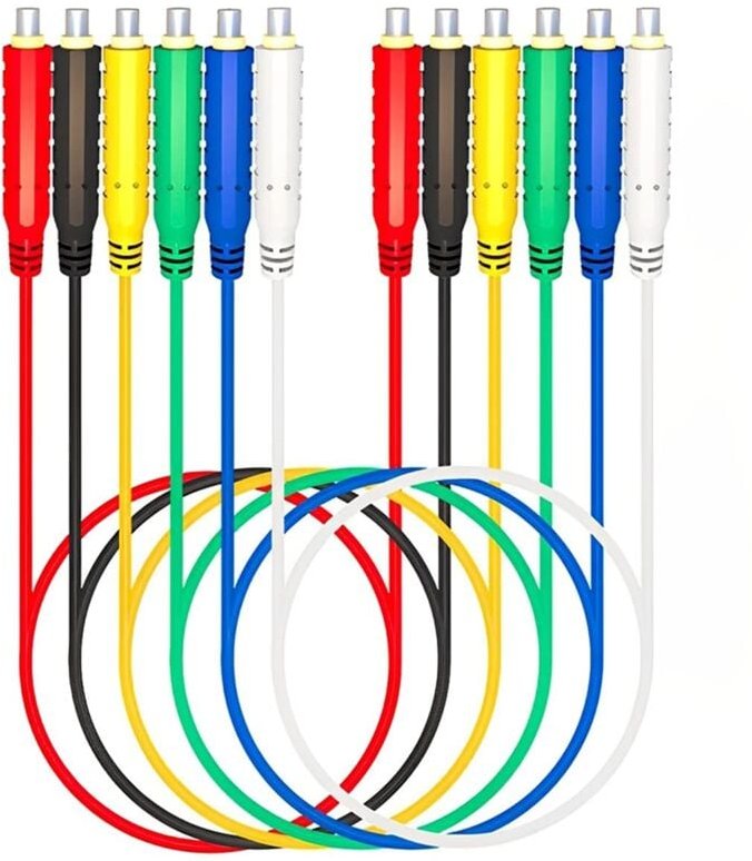 6 Stück magnetische Messleitungen, flexibler Silikon-Jumper