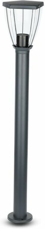 Led Garten-Stehleuchte E27 Lampenfassung (max 40W) Stahl h800mm Schwarz IP44 - V-tac