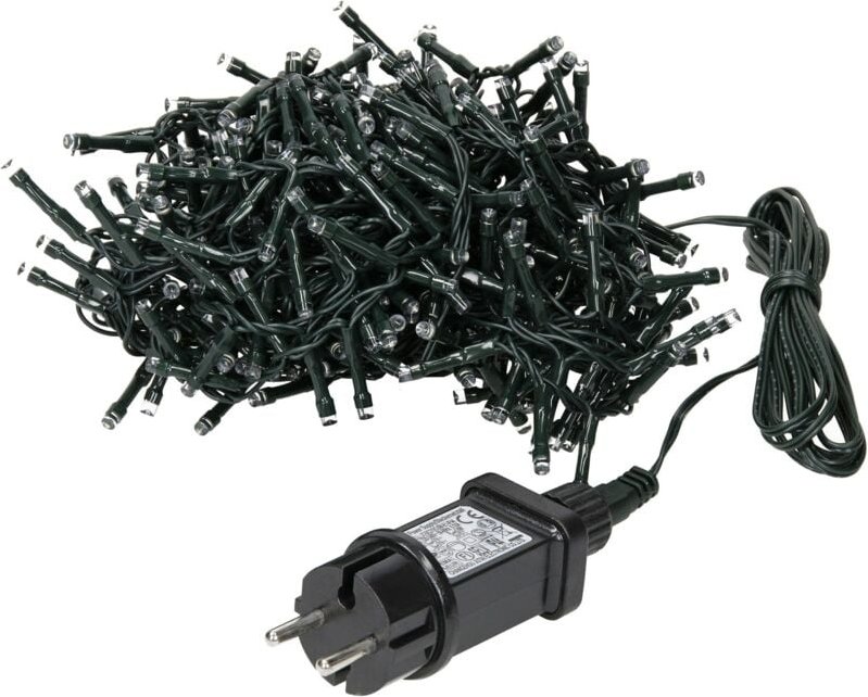 LED-Lichterkette Vorhang ,180 LEDs, kaltweiß, IP44, 230 v, 6 m, grün