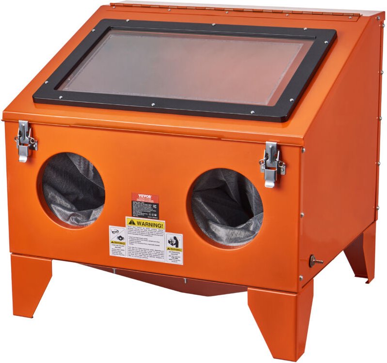 Vevor - 40-Gallonen-Sandstrahlkabine, 40–120 psi tragbare Tisch-Sandstrahlkabine, robuster Sandstrahler aus Stahl mit St...