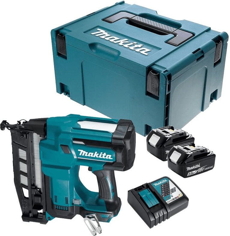 Akku-Nagler 18V lxt Li-Ion 16 Ga 25 - 64 mm (2x5,0 Ah) in makpac Makita DBN600RTJ