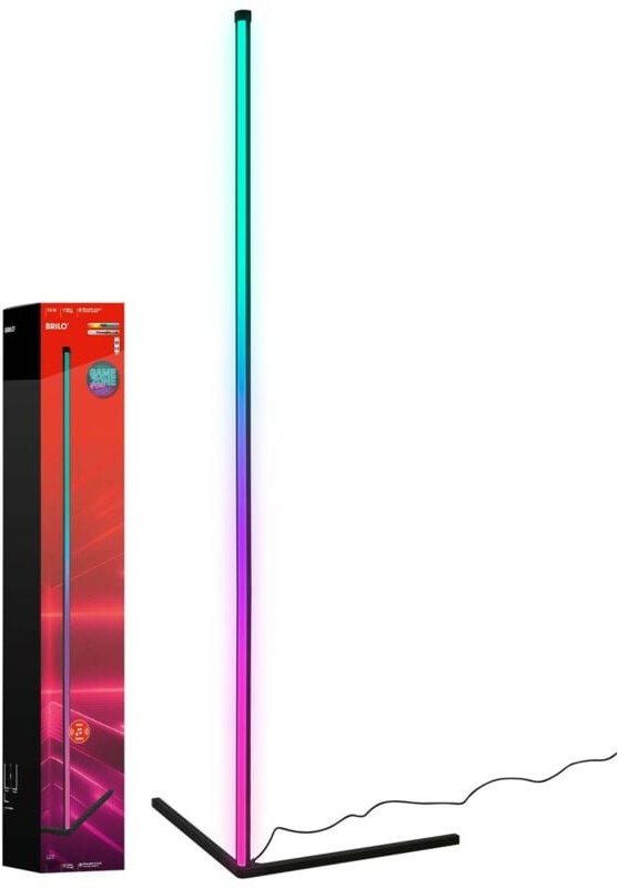 Rgbic led Stehlampe, Fernbedienung, Gaming Deko, Dimmbar, 1,4 m - Briloner