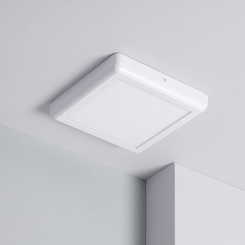 Efectoled - LED-Deckenleuchte 18W Eckiges Metall 225x225mm Design White 4000K Neutralweiß