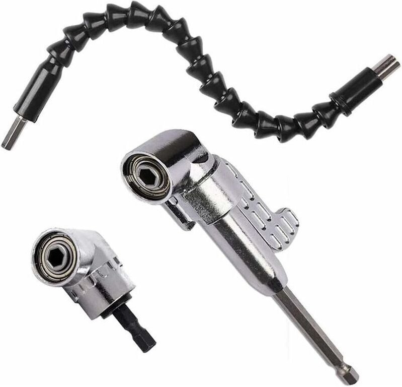 Winkelbohrer, 1 Stück 30 cm flexibler Schaft Schraubendreher-Satz 105 Grad magnetischer Schnellwechsel Sechskant 6 mm au...