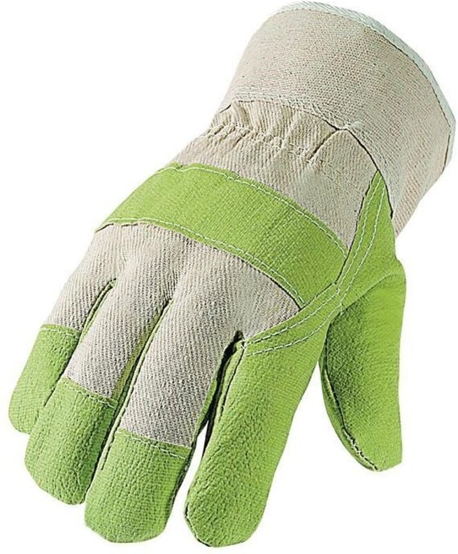 ASATEX PH Kunstlederhandschuhe Größe 10,5 grün/naturfarben PSA-Kategorie I