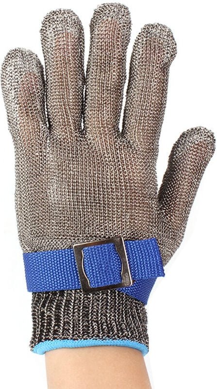 Schnittfeste Handschuhe aus Edelstahldraht – Arbeitshandschuhe zum Austernkochen, Fleischschneiden, Holzschnitzen und fü...