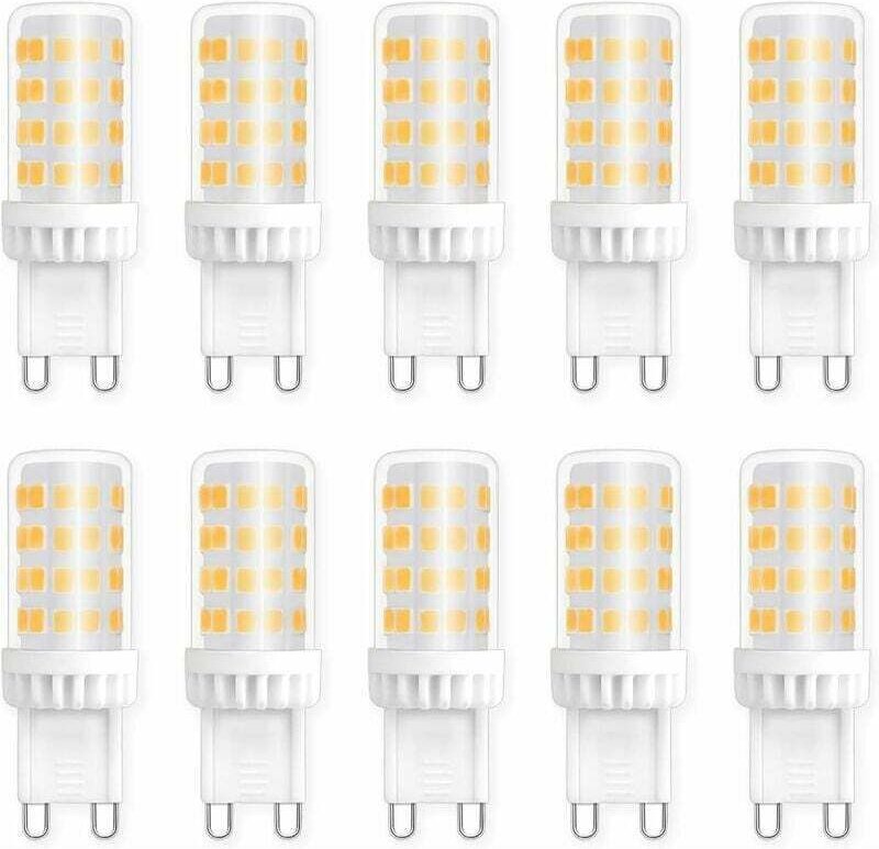 G9 5W LED-Lampen, entspricht 40W 50W Halogenlampe, 450LM, Neutralweiß 4000K, AC 220V, Standard-G9-Sockel, energiesparend...