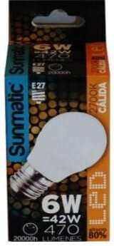 Liderpapel - globe-lampe lampenglühne E27 4,5kWh 350LUMEN 2700K licht warmes licht 04