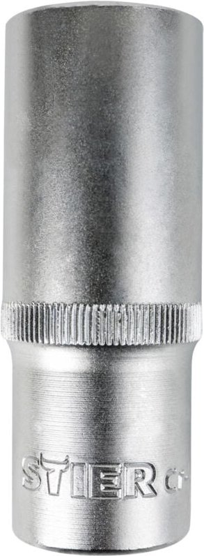 Tiefbett-Sechskant-Steckschlüsseleinsatz 3/8'', sw 13 mm, Stecknuss, Langnuss - Stier