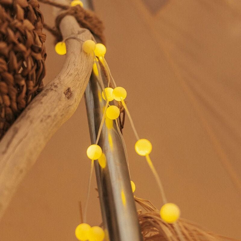 Licht-erlebnisse - Solarlichterkette Outdoor 100x led 1800 k warmweiß IP44 1 m lang Außenlichterkette Perlenlichterkette...