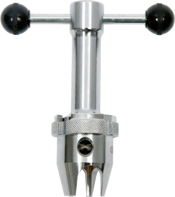 Verchromter Spundlochschlüssel mit Adapter