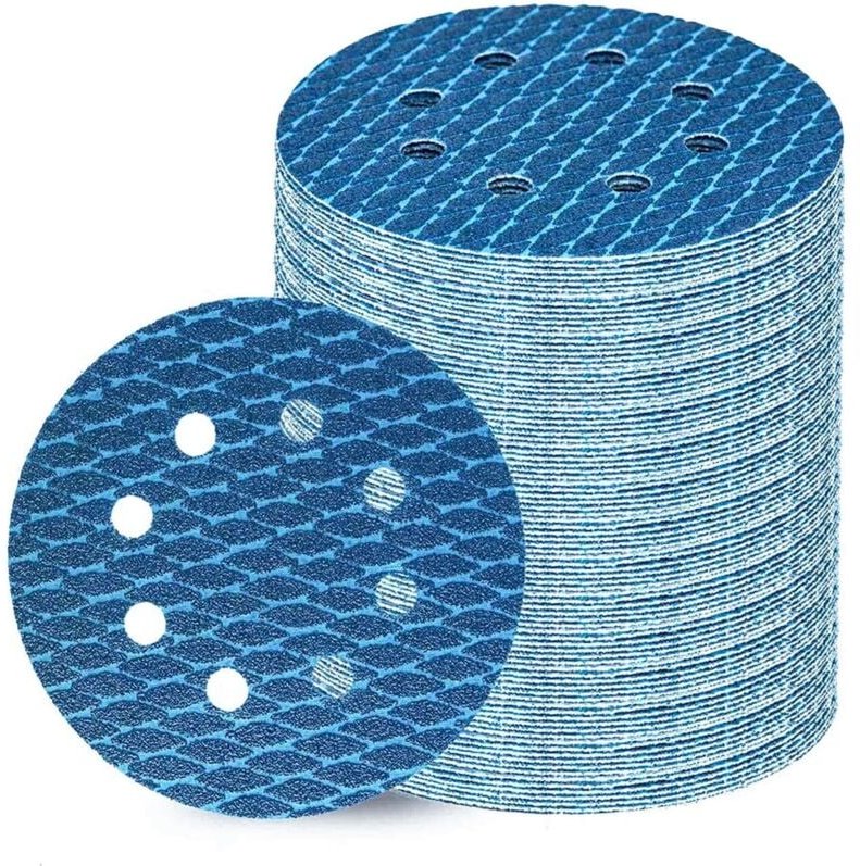 80 Stück 125-mm-Schleifscheiben, 8 Löcher, Körnung P400, ideal für 125-mm-Schleifscheiben und 125-mm-Exzenterschleifer