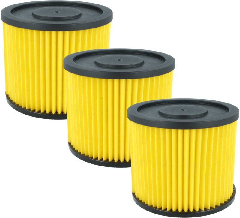 vhbw 3x Faltenfilter kompatibel mit Lidl Parkside PNTS 1500 C4, 30/6 DE, 1500 D5, 30/6 E, 30/7 DE, 1500 B2, 1500 B3 Stau...