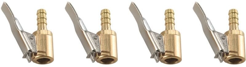 Tlily - 4 Stücke 6 Mm Auto Luft Pumpe Chuck Clip Reifen Füller Ventil Stecker Offenen Messing Stem