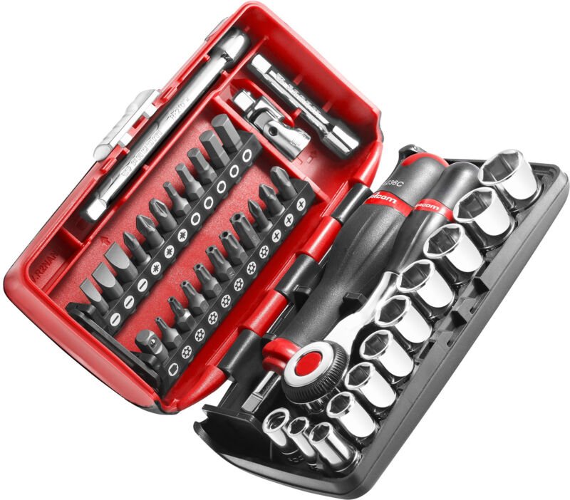 Bit-und Ratschen-Set 1/4' Facom R.360NANOPB - 38 stücke