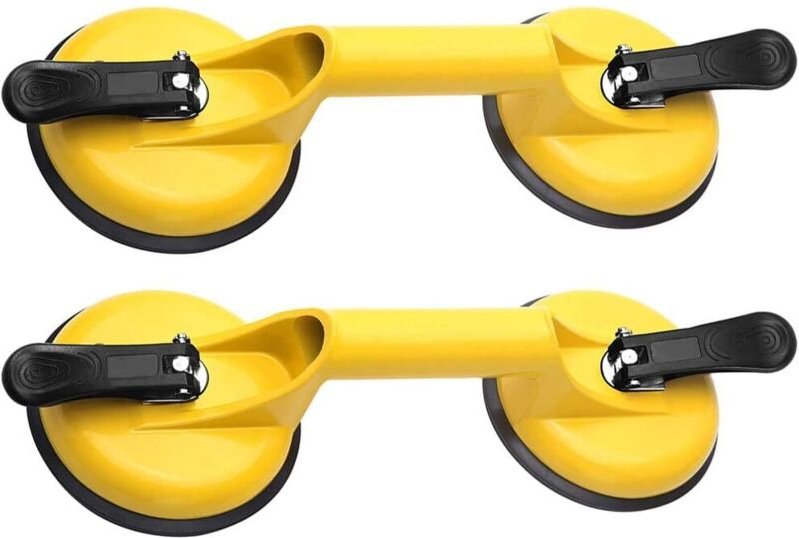Glassauger, Auto-Dellenzieher, Aluminium-Vakuum-Saugnapfgriff, robust, für Glasplatten, Bodenfliesen, Granitheber, Abzie...