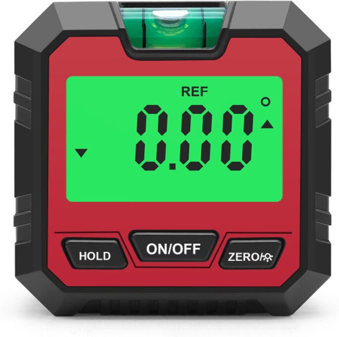 Livella elettronica digitale e goniometro, inclinometro digitale con livella a bolla e base magnetica