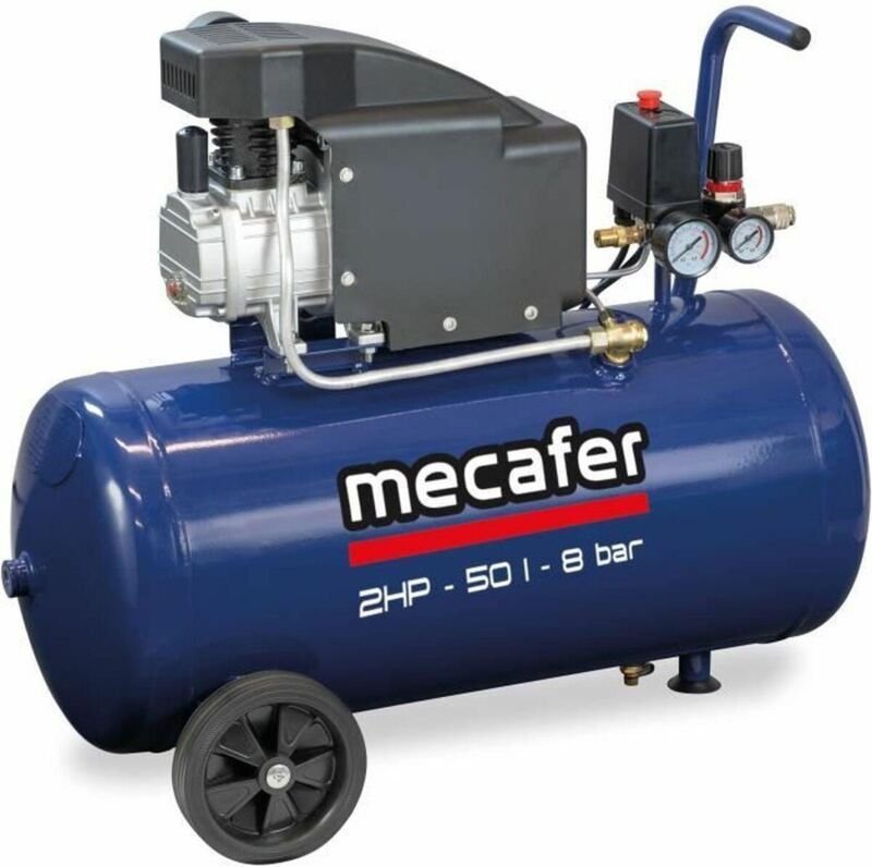 Mecafer 425794 Kompressor 50L Blau 2 PS 8 Bar