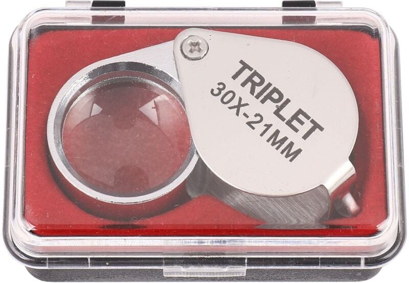 Tragbare 30X Power 21Mm Juweliere Lupe Gold Juwelier Geschäft Mit Vorzüglich Box