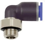 Riegler L-Steckverschraubung »Blaue Serie«, drehbar, g 1/4 außen, ø 4 mm
