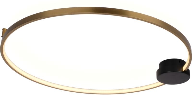 Eye 40 Deckenleuchte – moderne schwarz-goldene LED-Deckenleuchte, 40 cm